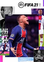 Box cover for FIFA 21 on the Microsoft Windows.
