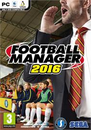 Box cover for Football Manager 2016 on the Microsoft Windows.