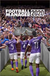 Box cover for Football Manager 2020 on the Microsoft Windows.