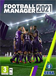 Box cover for Football Manager 2021 on the Microsoft Windows.