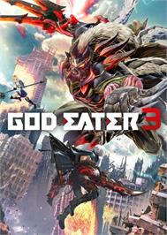 Box cover for God Eater 3 on the Microsoft Windows.