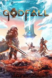 Box cover for Godfall on the Microsoft Windows.