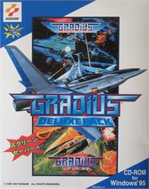 Box cover for Gradius Deluxe Pack on the Microsoft Windows.