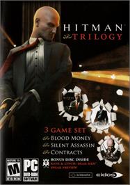 Box cover for Hitman Trilogy on the Microsoft Windows.