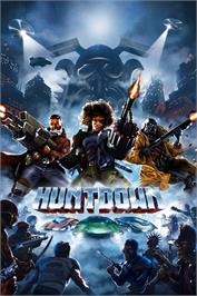 Box cover for Huntdown on the Microsoft Windows.