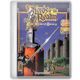 Box cover for Lords of the Realm on the Microsoft Windows.