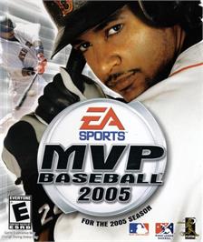 Box cover for MVP Baseball 2005 on the Microsoft Windows.