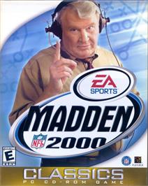 Box cover for Madden NFL 2000 on the Microsoft Windows.
