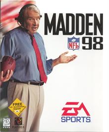 Box cover for Madden NFL 98 on the Microsoft Windows.