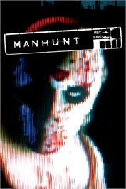 Box cover for Manhunt on the Microsoft Windows.