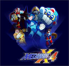 Box cover for Mega Man X4 on the Microsoft Windows.