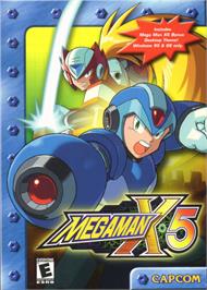Box cover for Mega Man X5 on the Microsoft Windows.