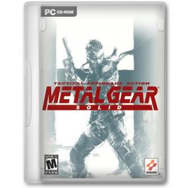 Box cover for Metal Gear Solid on the Microsoft Windows.