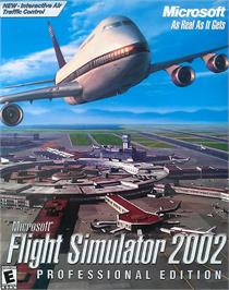 Box cover for Microsoft Flight Simulator 2002 on the Microsoft Windows.