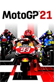 Box cover for MotoGP 21 on the Microsoft Windows.