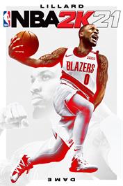 Box cover for NBA 2K21 on the Microsoft Windows.