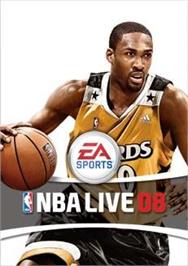 Box cover for NBA Live 08 on the Microsoft Windows.