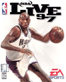 Box cover for NBA Live 97 on the Microsoft Windows.