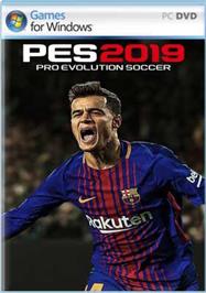 Box cover for PES 2019 - Pro Evolution Soccer on the Microsoft Windows.