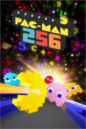 Box cover for Pac-Man 256 on the Microsoft Windows.