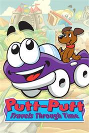 Box cover for Putt-Putt Travels Through Time on the Microsoft Windows.