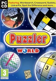 Box cover for Puzzler World on the Microsoft Windows.