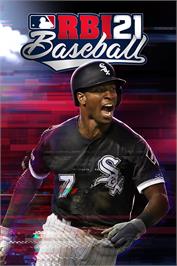 Box cover for R.B.I. Baseball 21 on the Microsoft Windows.