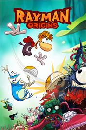 Box cover for Rayman Origins on the Microsoft Windows.