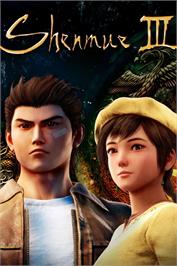 Box cover for Shenmue 3 on the Microsoft Windows.