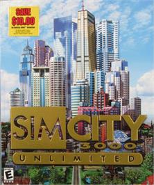 Box cover for SimCity 3000 Unlimited on the Microsoft Windows.