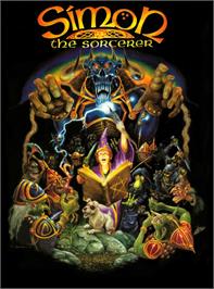 Box cover for Simon the Sorcerer on the Microsoft Windows.