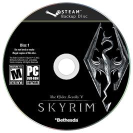 Box cover for Skyrim on the Microsoft Windows.