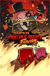 Box cover for Super Meat Boy Forever on the Microsoft Windows.