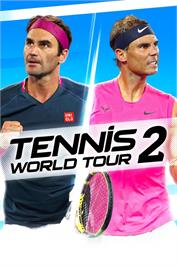 Box cover for Tennis World Tour 2 on the Microsoft Windows.