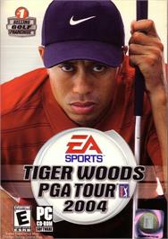 Box cover for Tiger Woods PGA Tour 2004 on the Microsoft Windows.