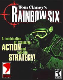 Box cover for Tom Clancy's Rainbow Six on the Microsoft Windows.