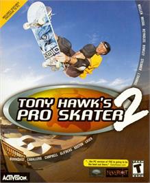 Box cover for Tony Hawk's Pro Skater 2 on the Microsoft Windows.