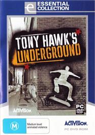 Box cover for Tony Hawk's Underground on the Microsoft Windows.