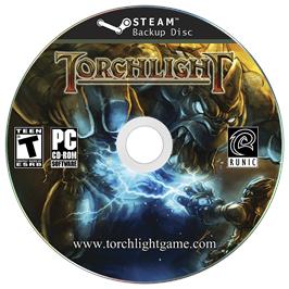 Box cover for Torchlight on the Microsoft Windows.