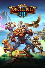 Box cover for Torchlight III on the Microsoft Windows.