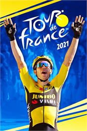 Box cover for Tour de France 2021 on the Microsoft Windows.