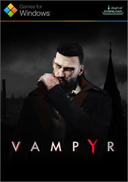 Box cover for Vampyr on the Microsoft Windows.