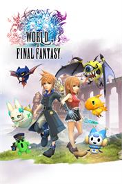 Box cover for World of Final Fantasy on the Microsoft Windows.