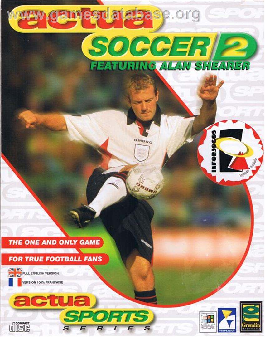 Actua Soccer 2 - Microsoft Windows - Artwork - Box