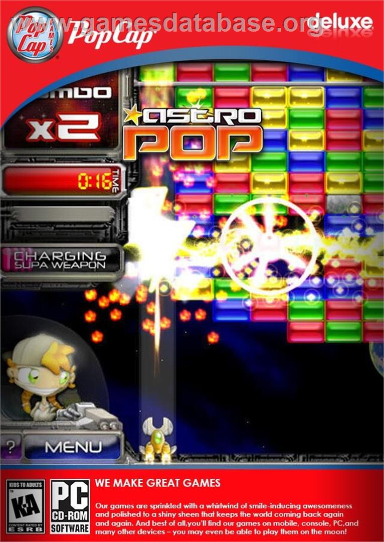 AstroPop Deluxe - Microsoft Windows - Artwork - Box