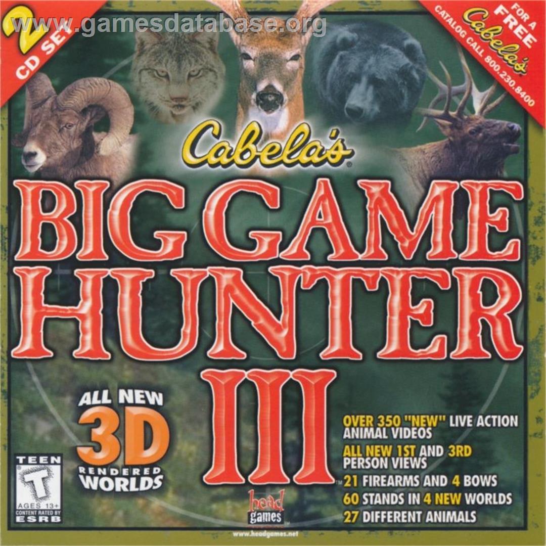 Cabela's Big Game Hunter 3 - Microsoft Windows - Artwork - Box