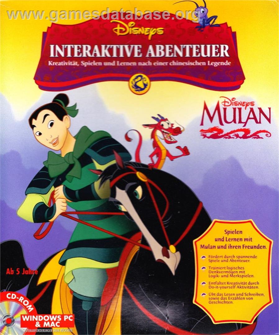 Disney's Animated Storybook - Mulan - Microsoft Windows - Artwork - Box