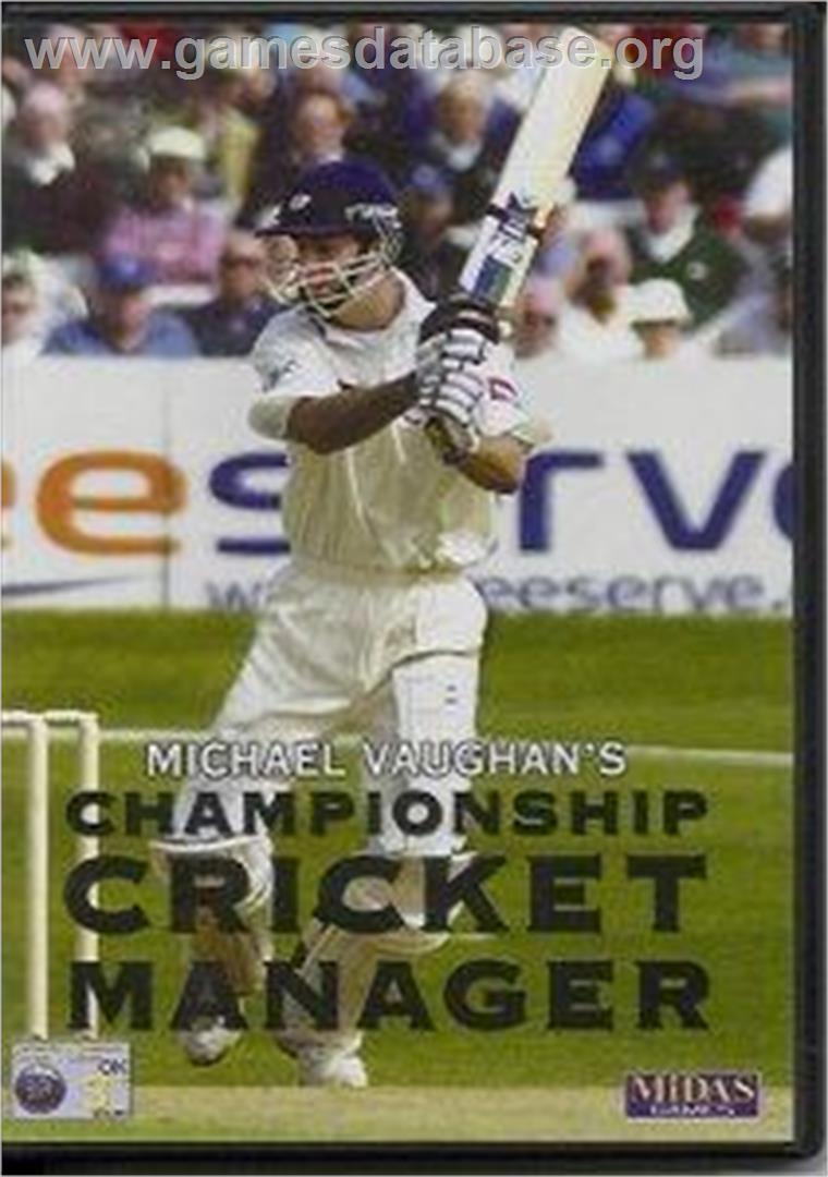 Michael Vaughan's Championship Cricket Manager - Microsoft Windows - Artwork - Box