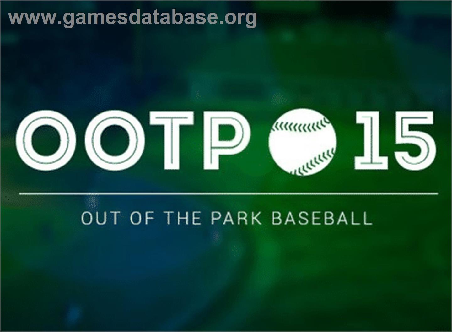 Out of the Park Baseball 15 - Microsoft Windows - Artwork - Box
