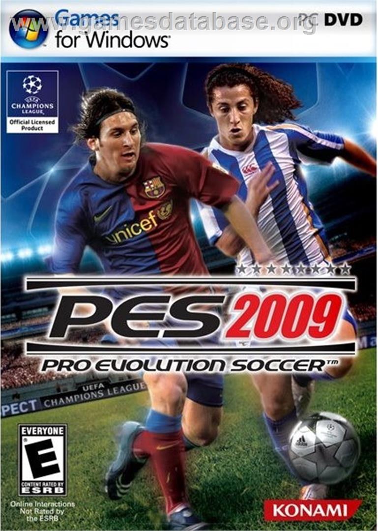 PES 2009 - Pro Evolution Soccer - Microsoft Windows - Artwork - Box